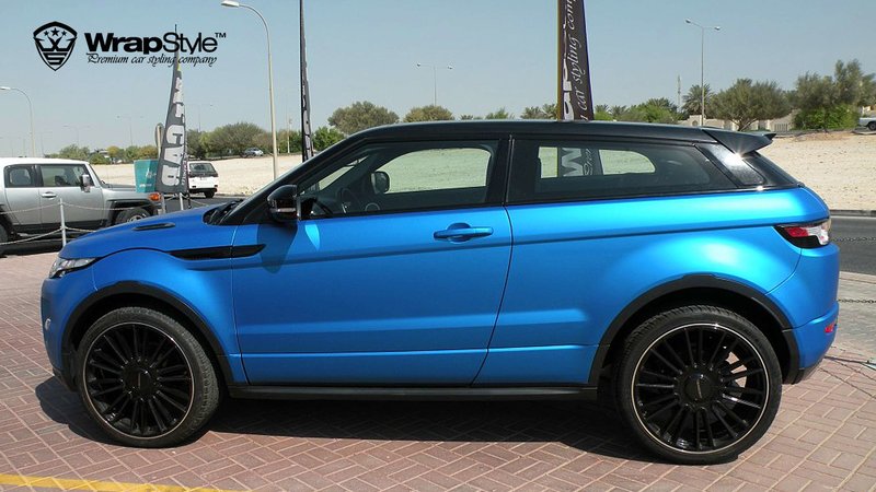 Range Rover Evoque - Blue Aluminium Matt wrap - img 2 small