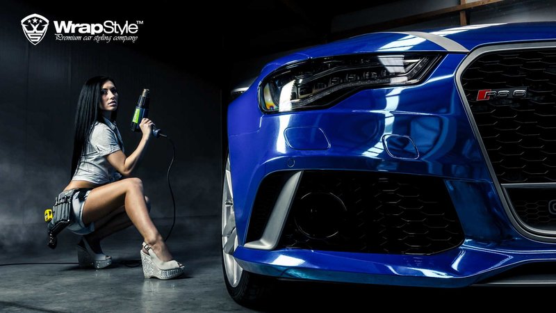 Audi RS6 - Blue Chrome wrap - img 5 small