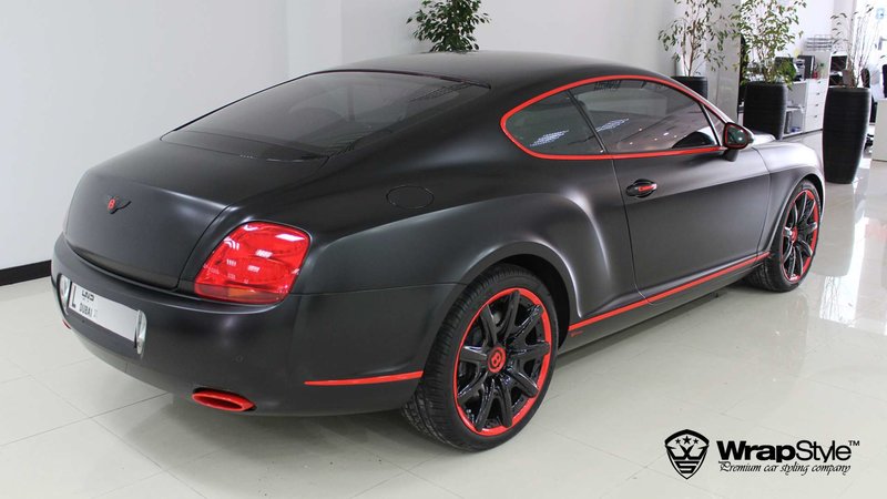 Bentley GT - Black Satin wrap - img 1 small