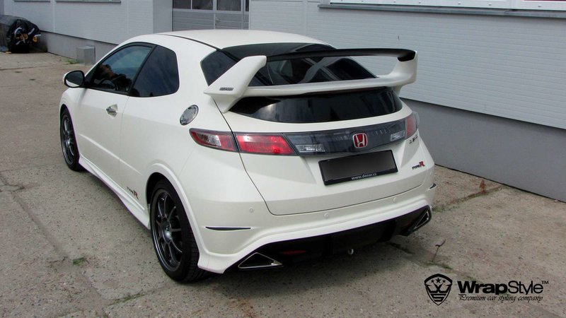 Honda Civic TypeR - White Matt wrap - img 1 small