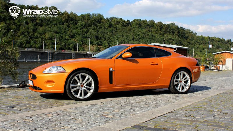 Jaguar F Type - Orange Metallic wrap - img 1 small