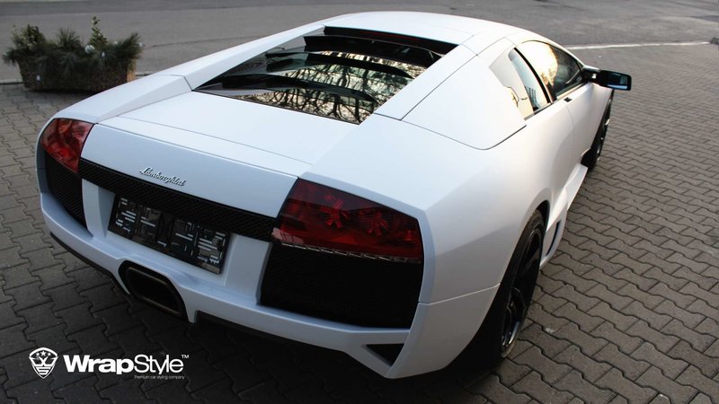 Lamborghini Murcielago - White Matt wrap - img 2 small