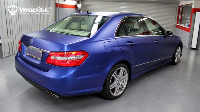 Mercedes S - Pitch Blue Matt wrap - img 1 small