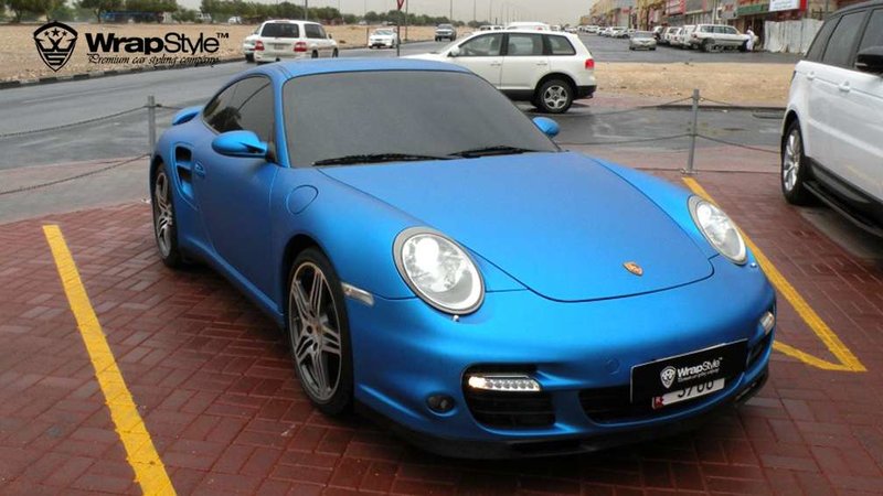 Porsche Carrera - Blue Aluminium wrap - img 1 small