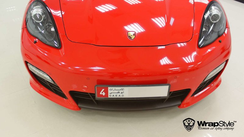 Porsche Panamera - Red Gloss wrap - img 1 small