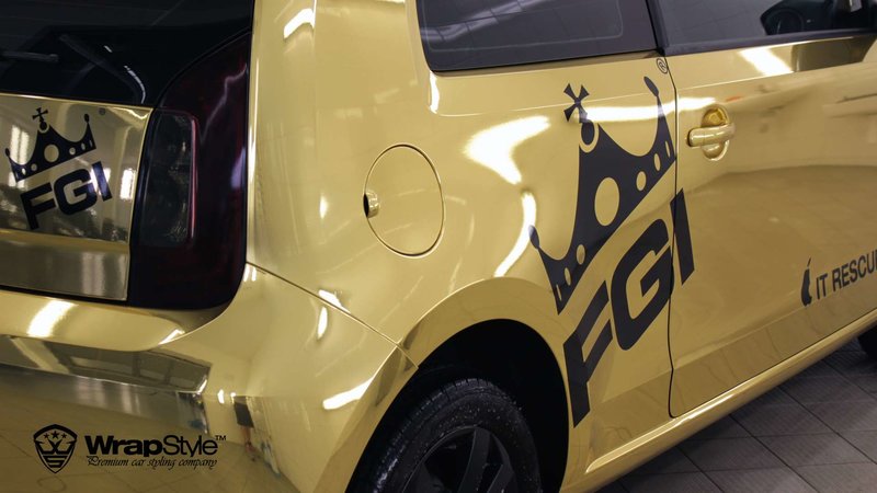 Skoda Citigo - Gold Chrome wrap - img 1 small