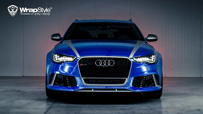 Audi RS6 - Blue Chrome wrap - img 4 small