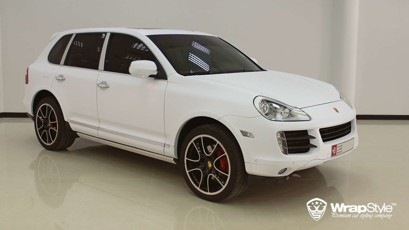 Porsche Cayenne - White Matt wrap - img 1 small