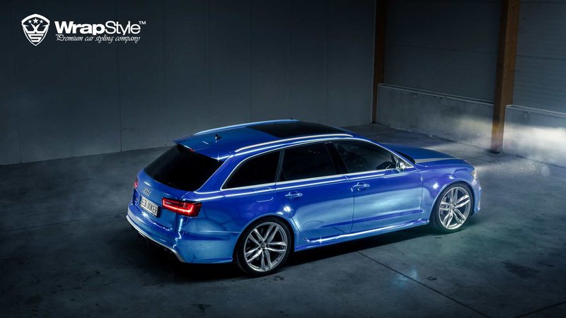 Audi RS6 - Blue Chrome wrap - img 3 small