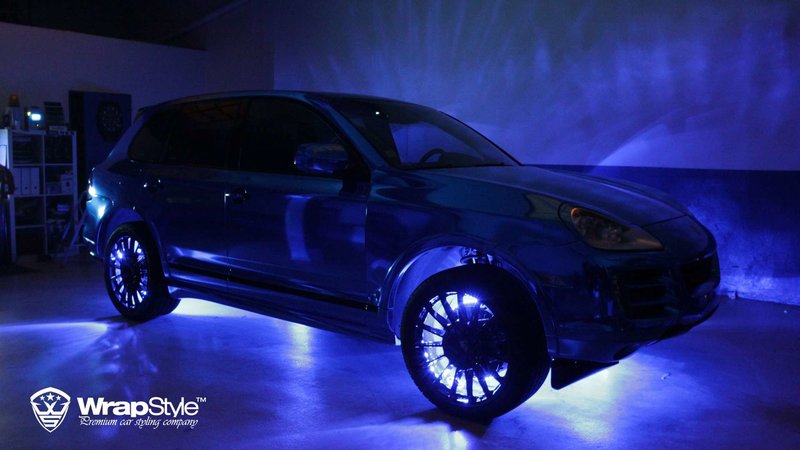 Porsche Cayenne - Blue Chrome wrap - img 1 small
