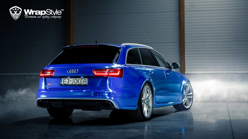 Audi RS6 - Blue Chrome wrap - img 2 small