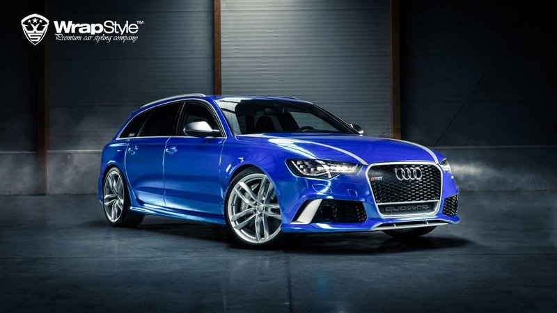 Audi RS6 - Blue Chrome wrap - img 1 small